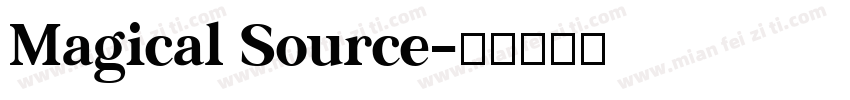 Magical Source字体转换
